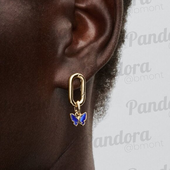 Pandora Blue Butterfly Mini Dangle Charm - Picture 4 of 6